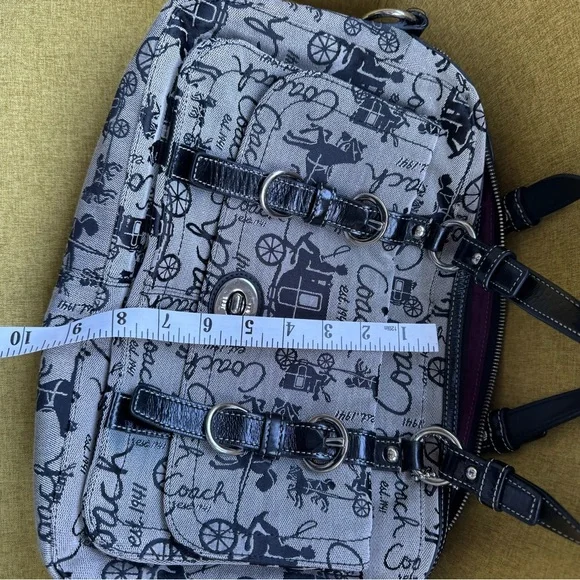 Coach Turnlock Black and Gray Women's Bag coach and buggy images - Picture 10 of 12